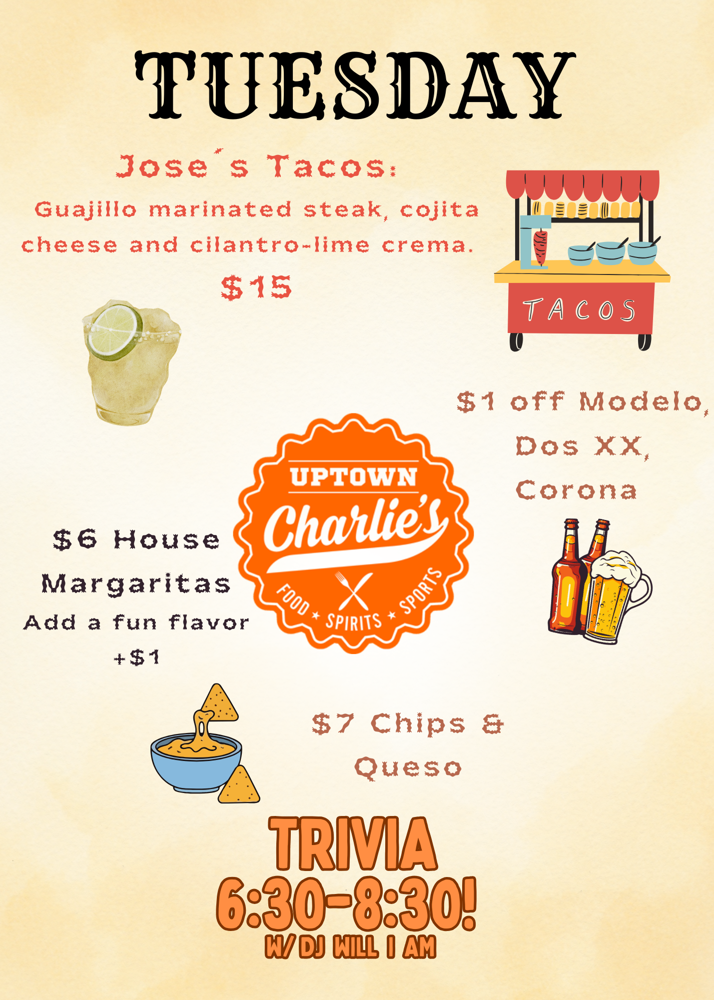 Trivia & Taco's at Uptown Charlie's